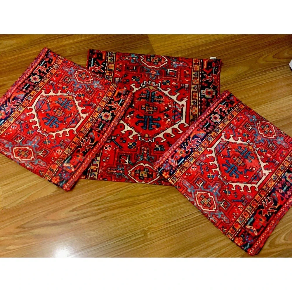 3-Pillows (Cases Only )Southwest Indian Boho Design style Zipper 2 16x16,1 20x20